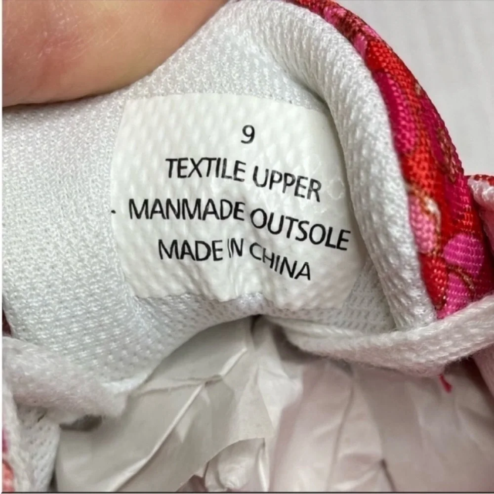 TALBOTS Willow Tossed Flowers Printed Sneakers size 9 - Picture 7 of 8